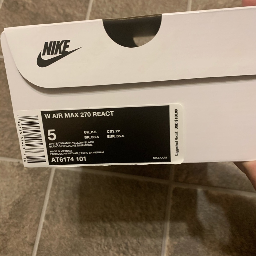 Nike Air Max 270 React Bright Violet White Violet - Picture 8 of 8